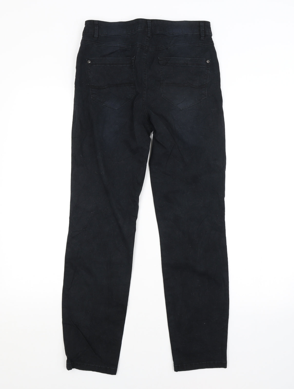 Yessica Womens Black   Chino Trousers Size 8 L28 in