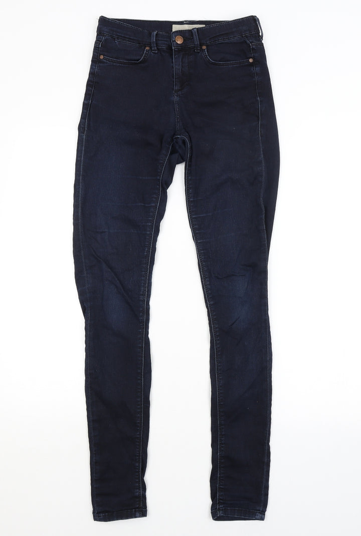 Topshop Womens Blue Skinny Jeans Size 26 in L32 in