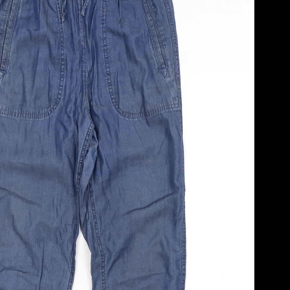 M&S Womens Blue   Jegging Trousers Size 10 L27 in