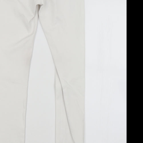 Preworn Womens White   Straight Jeans Size L L27 in