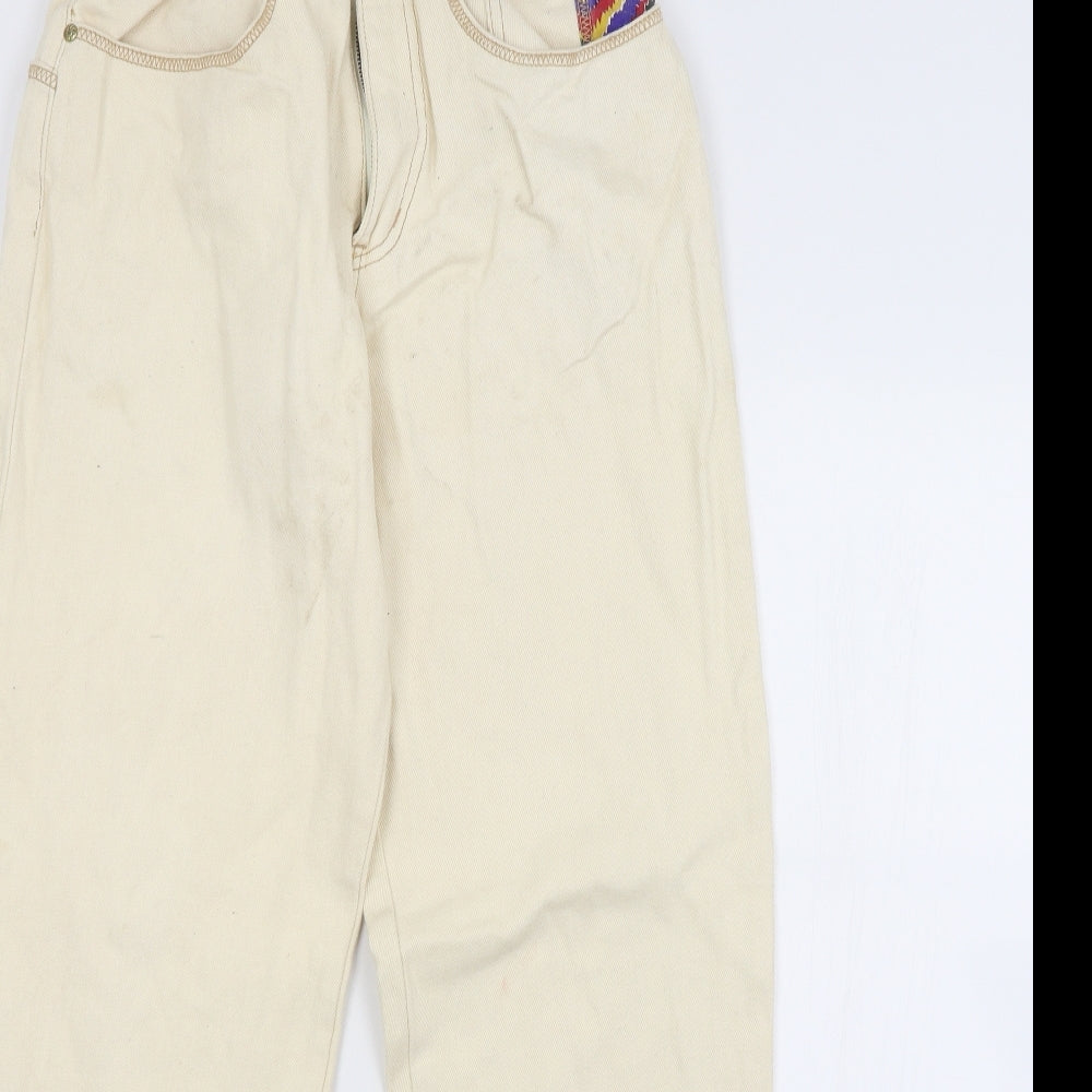 Preworn Womens Beige   Straight Jeans Size 10 L29 in