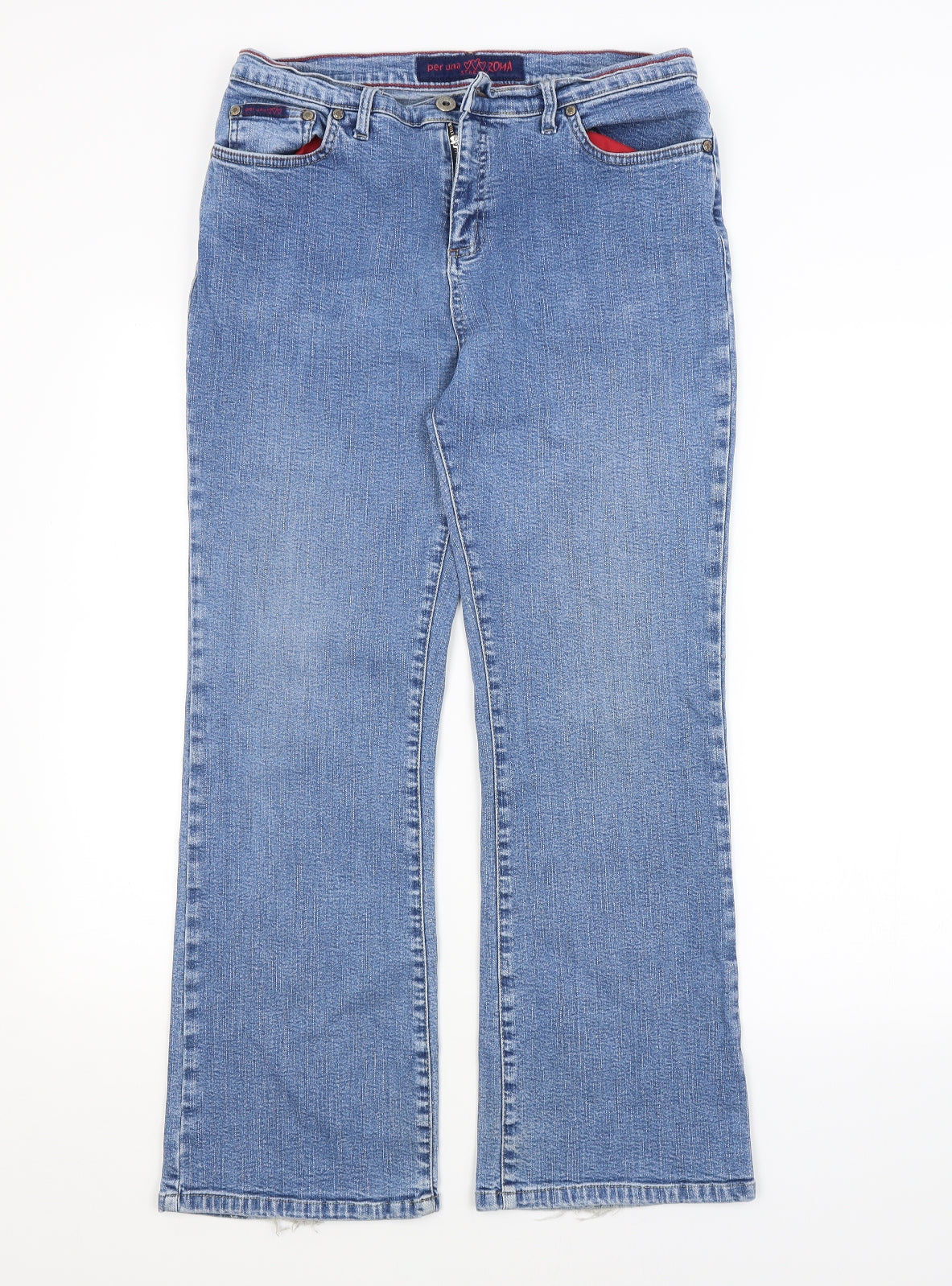 Per Una Womens Blue   Bootcut Jeans Size 14 L27 in