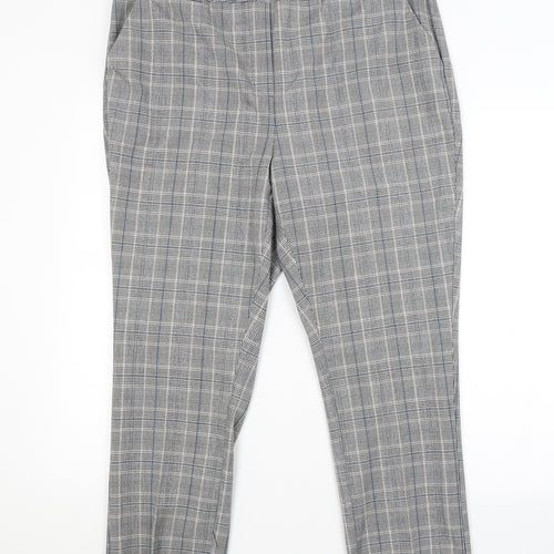 Damart Womens Grey Check  Trousers  Size 20 L24 in