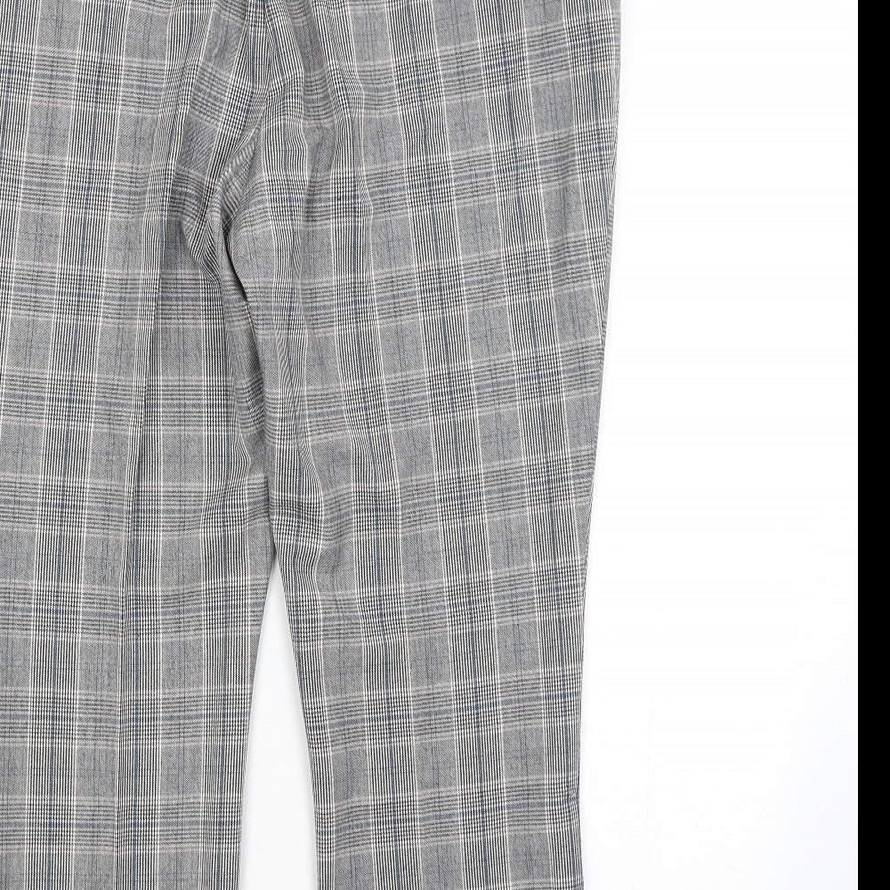Damart Womens Grey Check  Trousers  Size 20 L24 in
