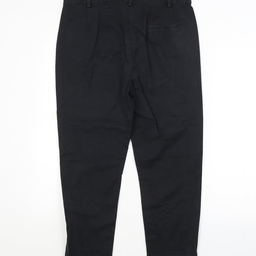 M&S Womens Black   Trousers  Size 14 L24 in
