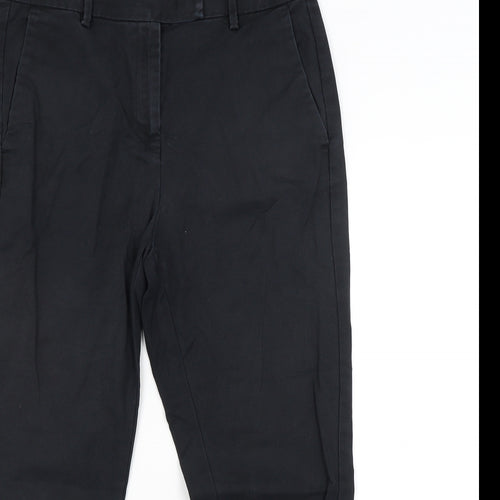 M&S Womens Black   Trousers  Size 14 L24 in
