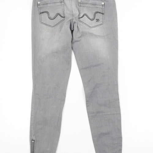 Preworn Womens Grey   Skinny Jeans Size 26 in L26 in