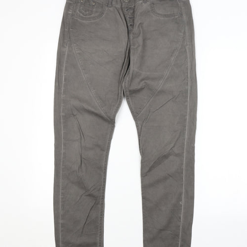 Preworn Womens Grey   Straight Jeans Size 6 L29 in