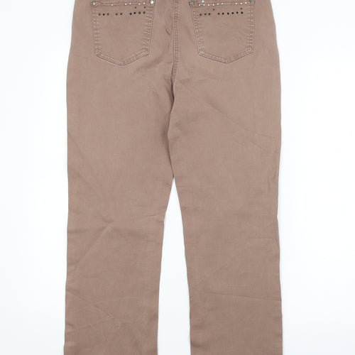 PAOLA Womens Brown   Straight Jeans  L25 in