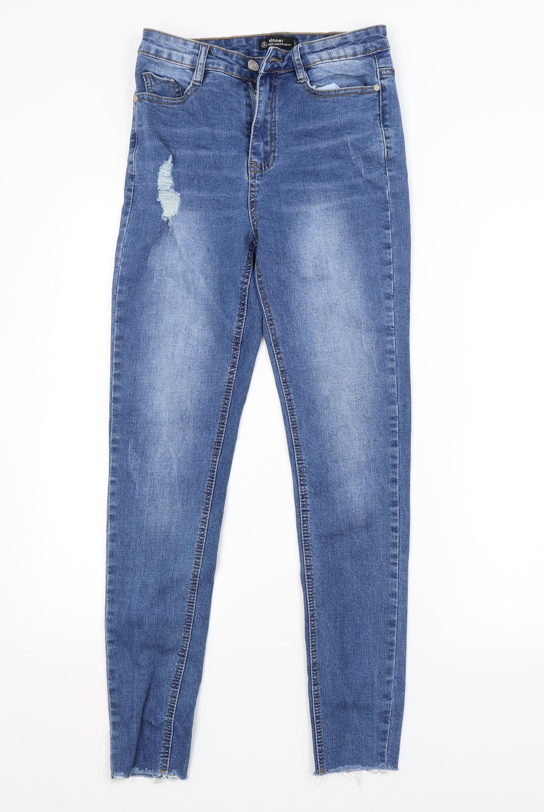 Missguided Womens Blue   Skinny Jeans Size 8 L28 in