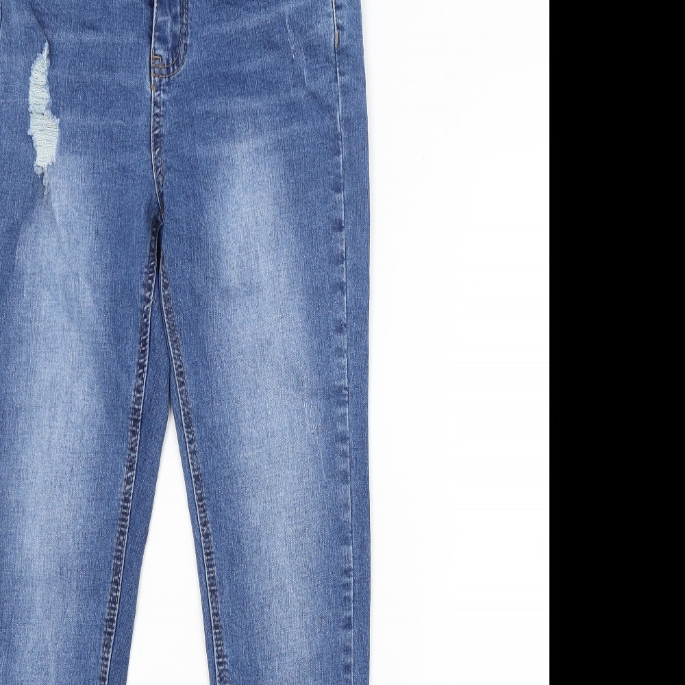 Missguided Womens Blue   Skinny Jeans Size 8 L28 in