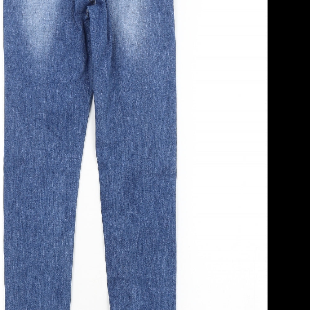 Missguided Womens Blue   Skinny Jeans Size 8 L28 in
