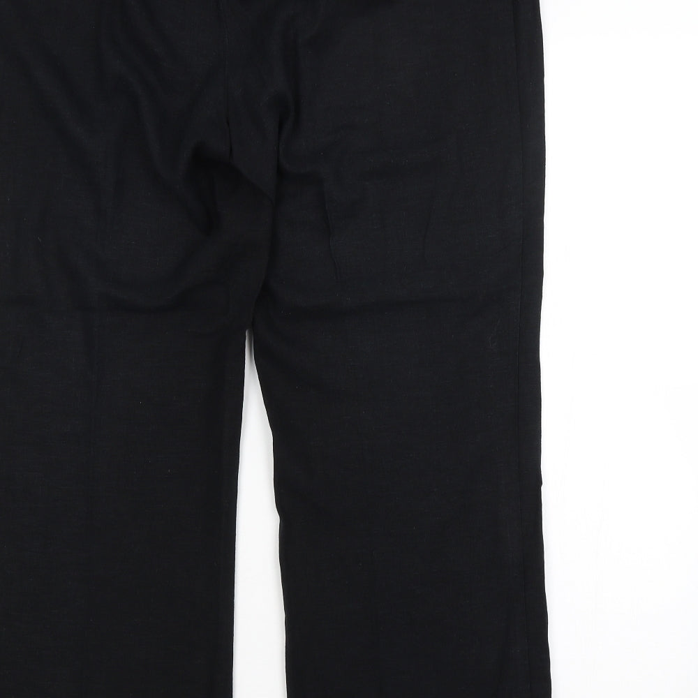 M&S Womens Black   Trousers  Size 18 L28 in