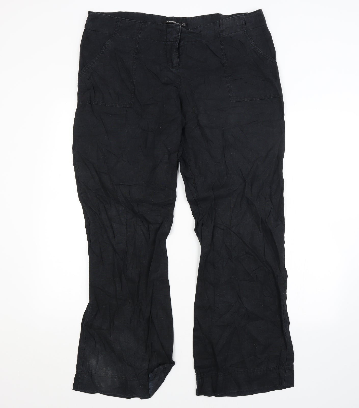 Atmosphere Womens Black   Trousers  Size 14 L32 in