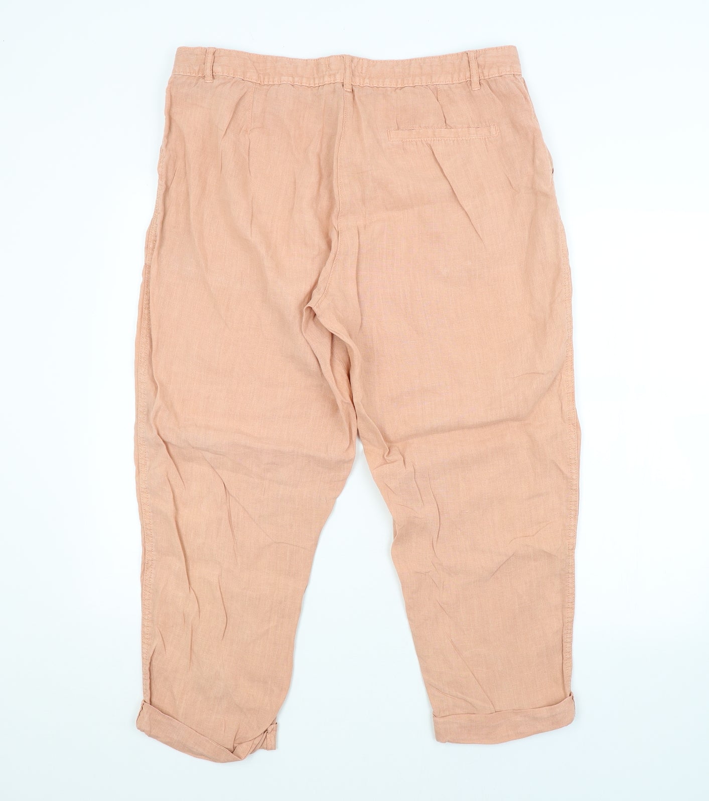 F&F Womens Orange Argyle/Diamond  Trousers  Size 18 L24 in