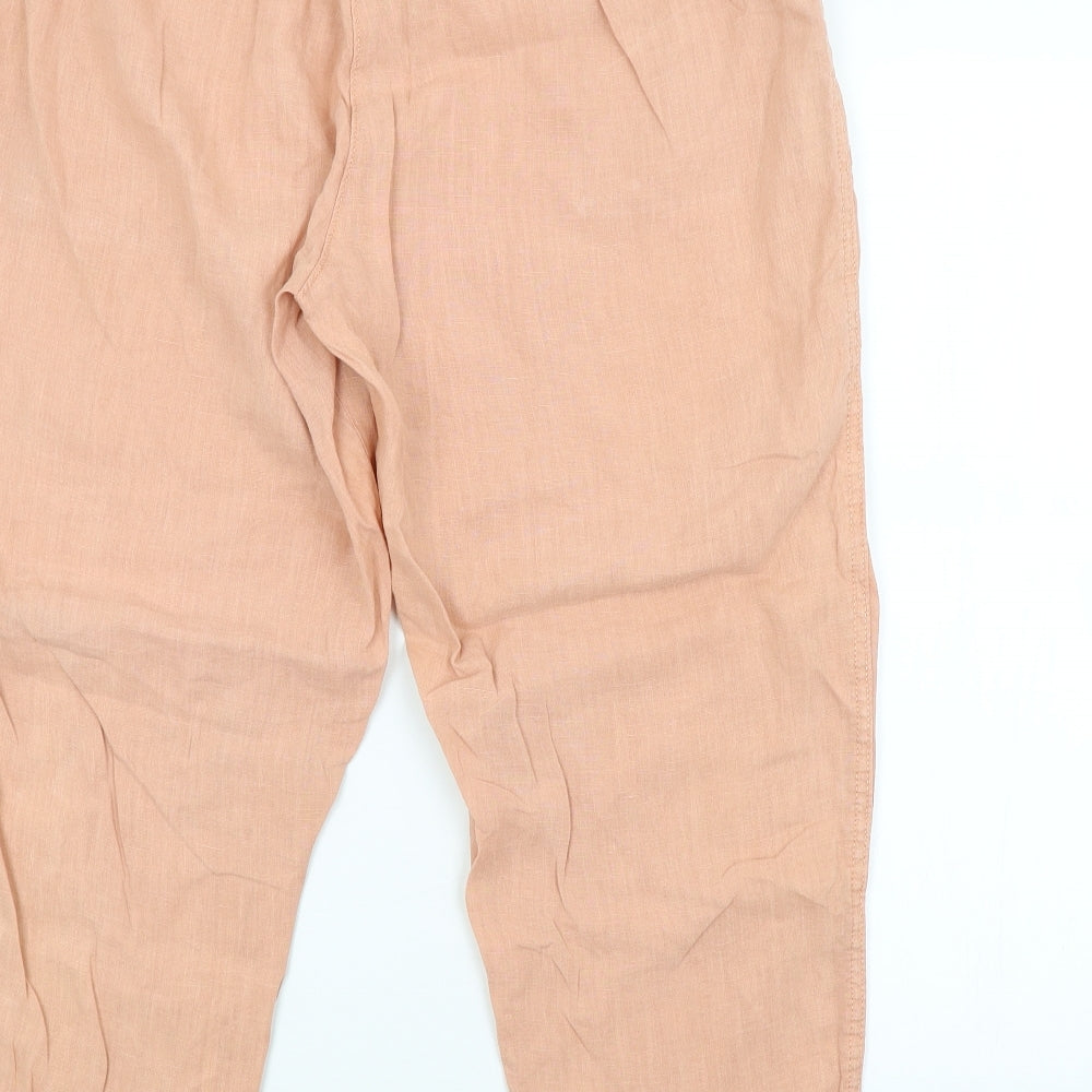 F&F Womens Orange Argyle/Diamond  Trousers  Size 18 L24 in