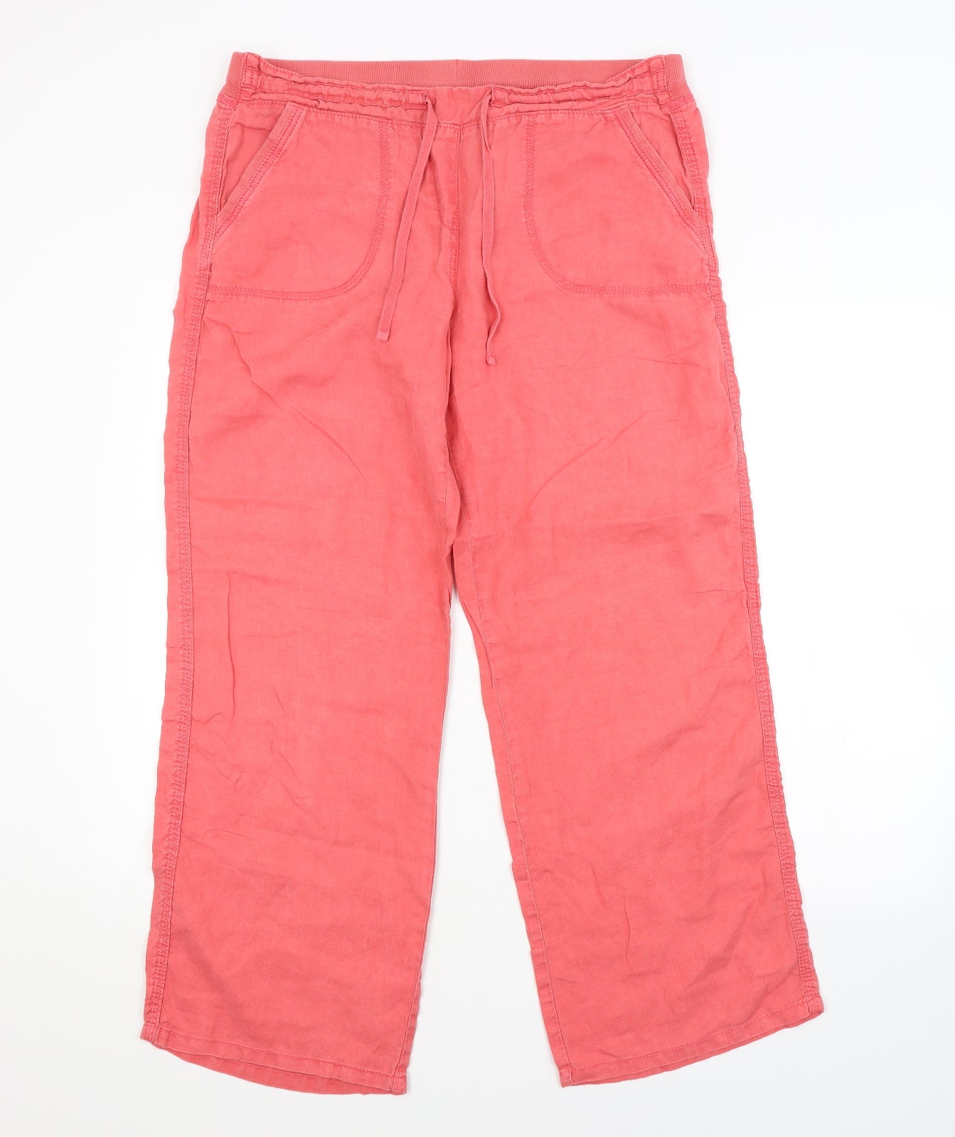 M&S Womens Red   Trousers   L28 in