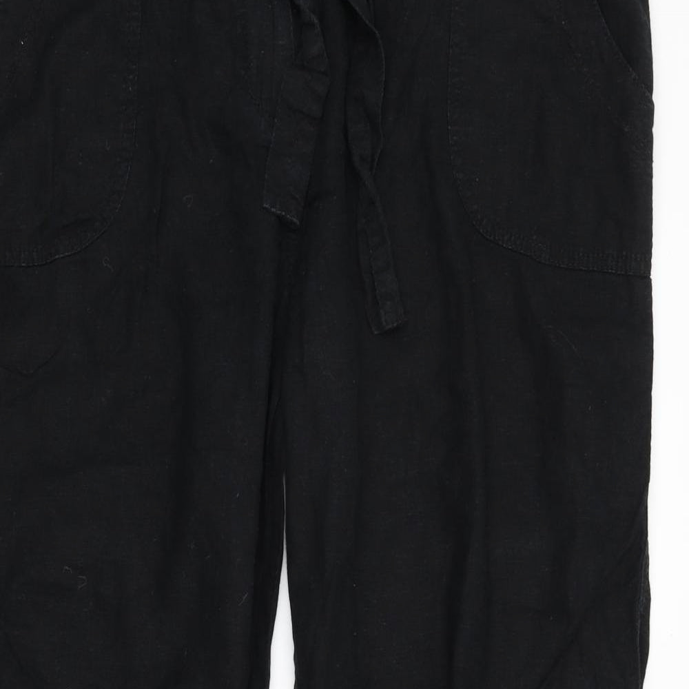 M&S Womens Black   Trousers  Size 18 L29 in
