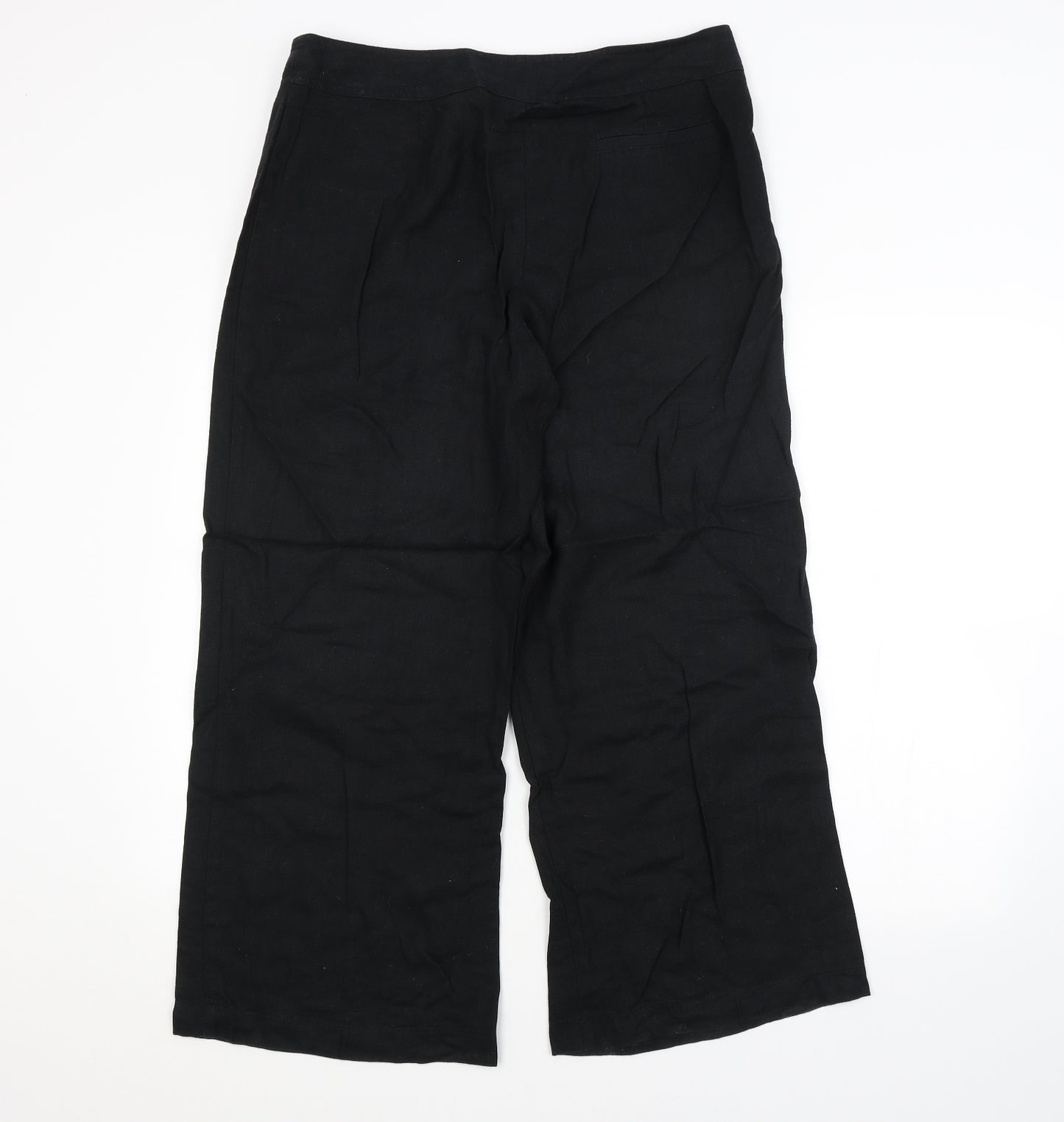 M&S Womens Black   Trousers  Size 14 L26 in