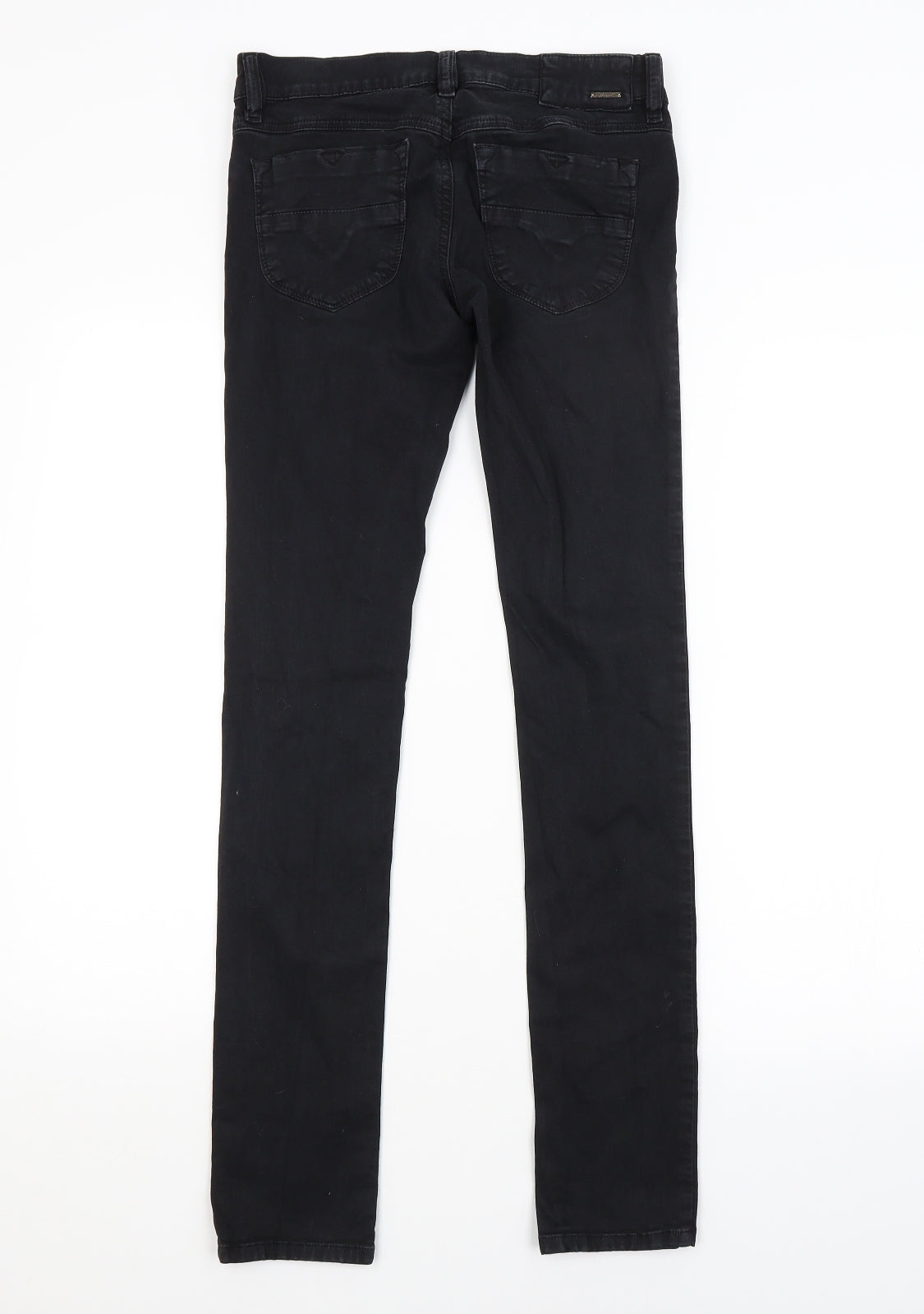 Preworn Womens Black   Skinny Jeans Size 14 L30 in