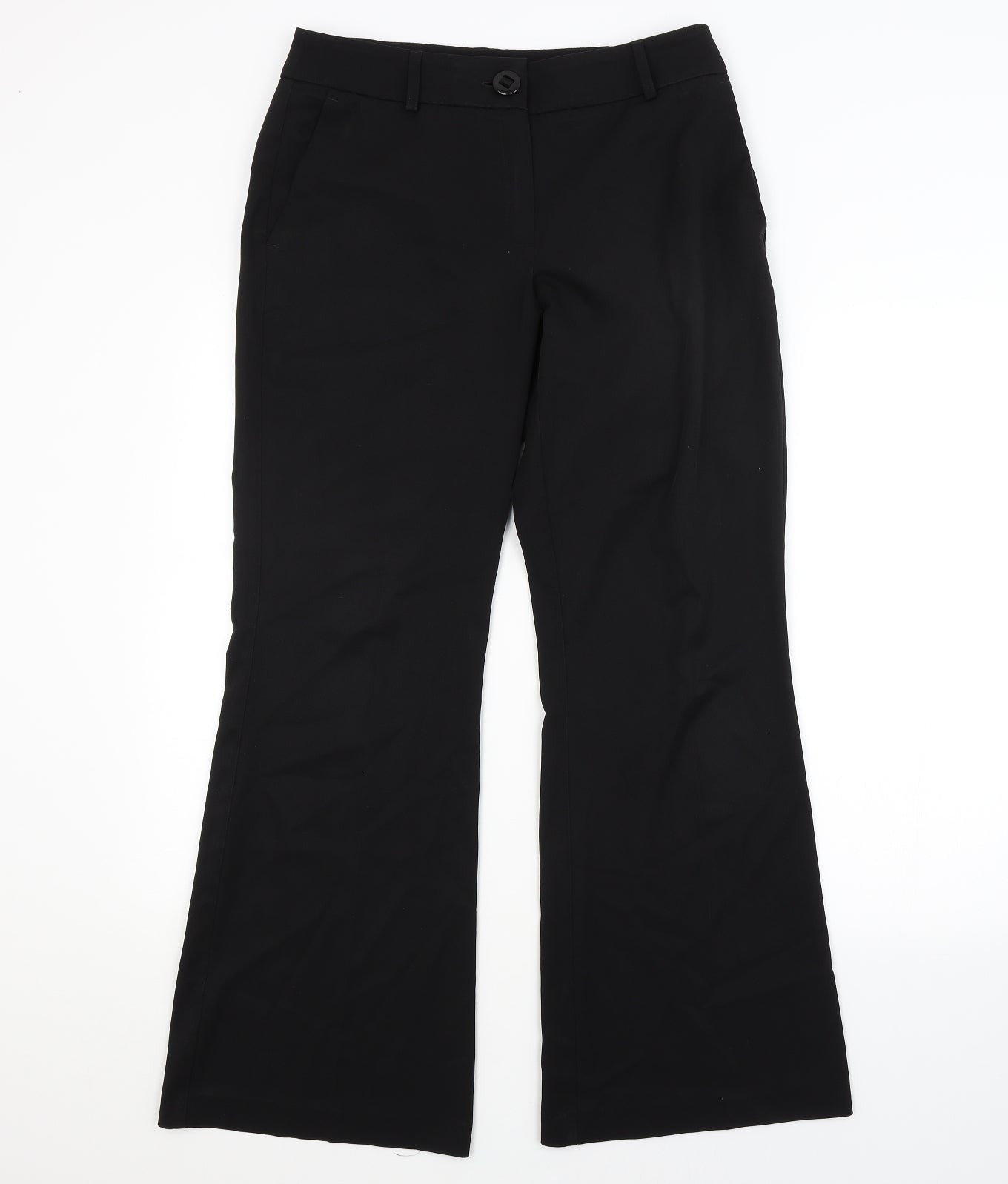 M&S Womens Black   Trousers  Size 12 L29 in