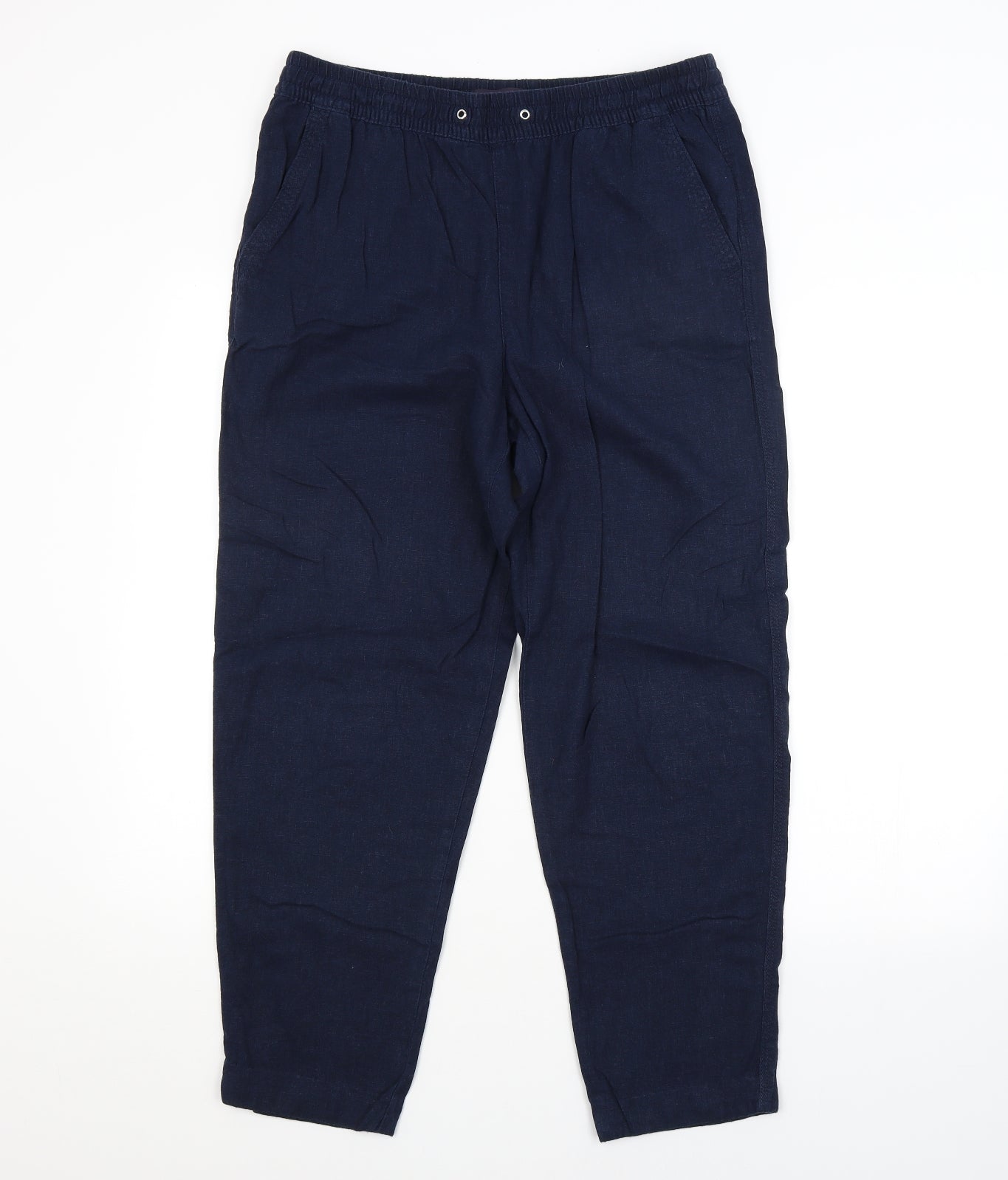 M&S Womens Black   Trousers  Size 12 L26 in