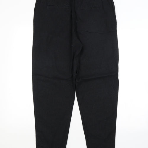 M&S Womens Black   Trousers  Size 12 L26 in