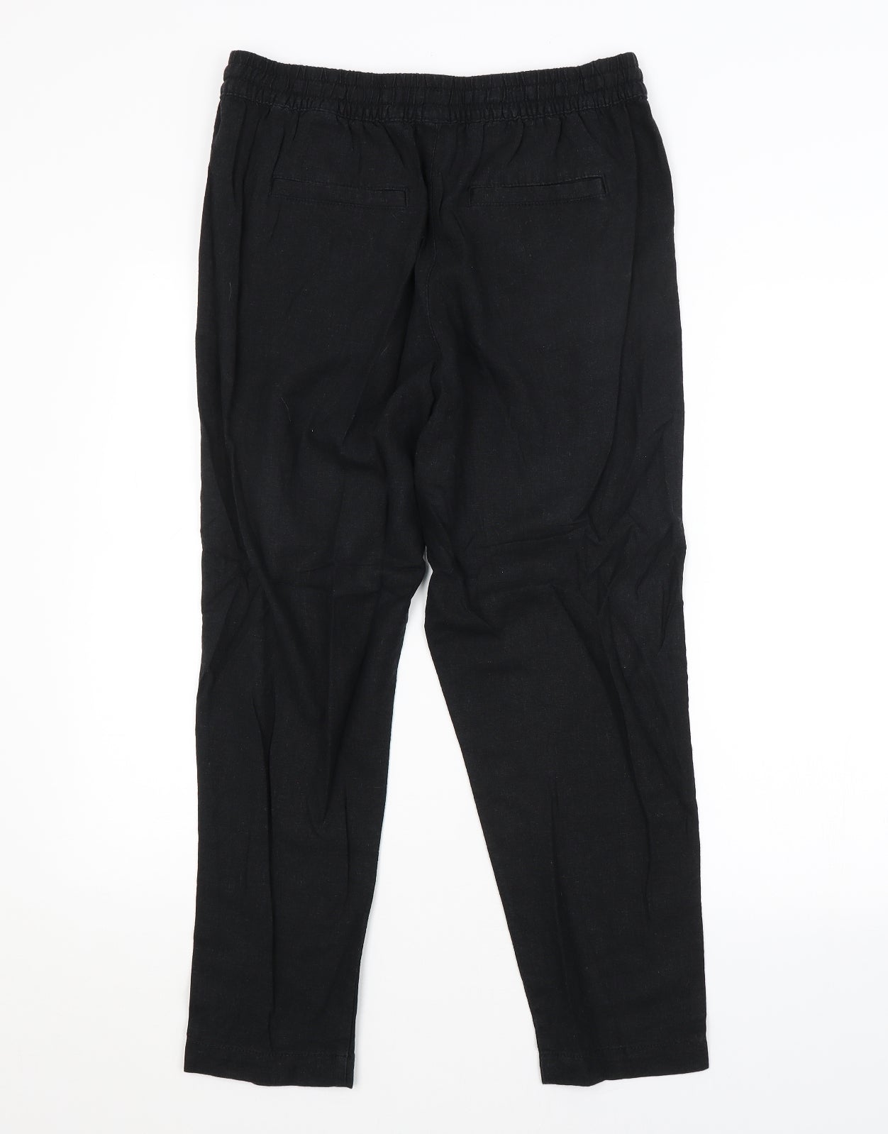 M&S Womens Black   Trousers  Size 12 L26 in
