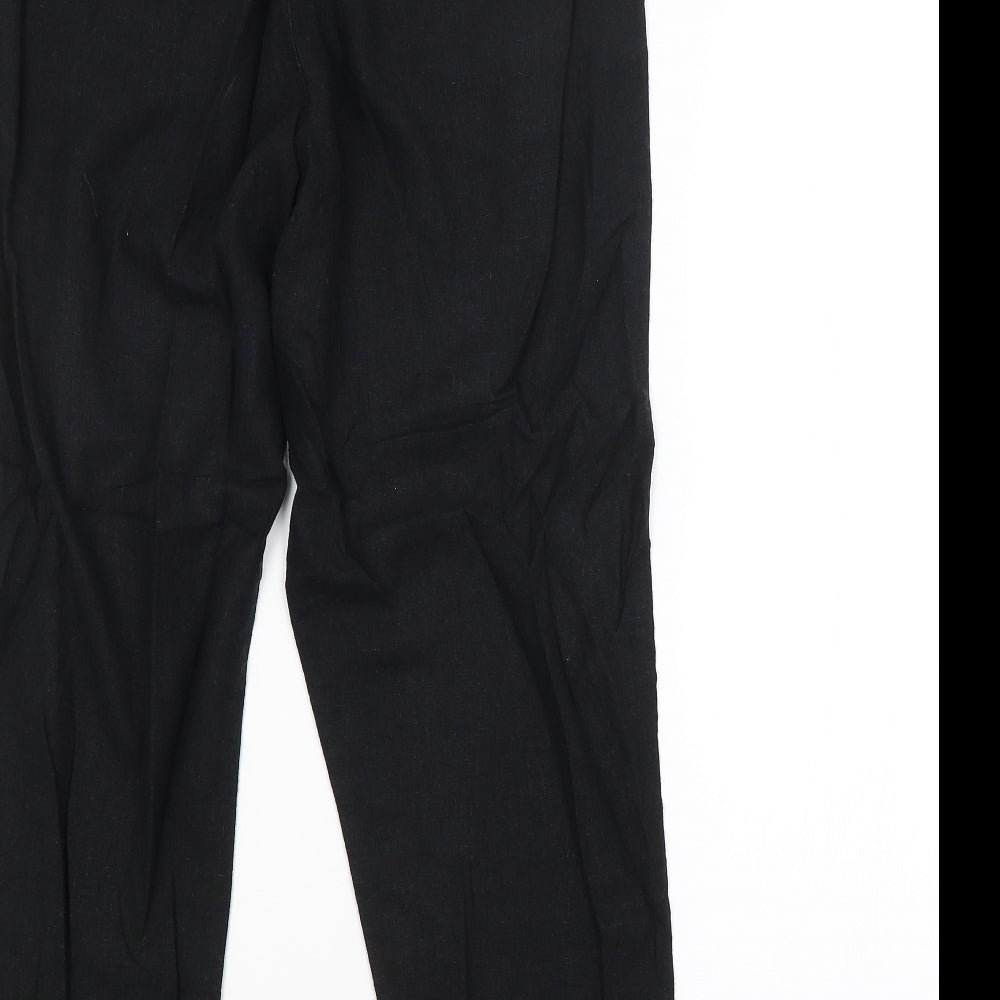 M&S Womens Black   Trousers  Size 12 L26 in