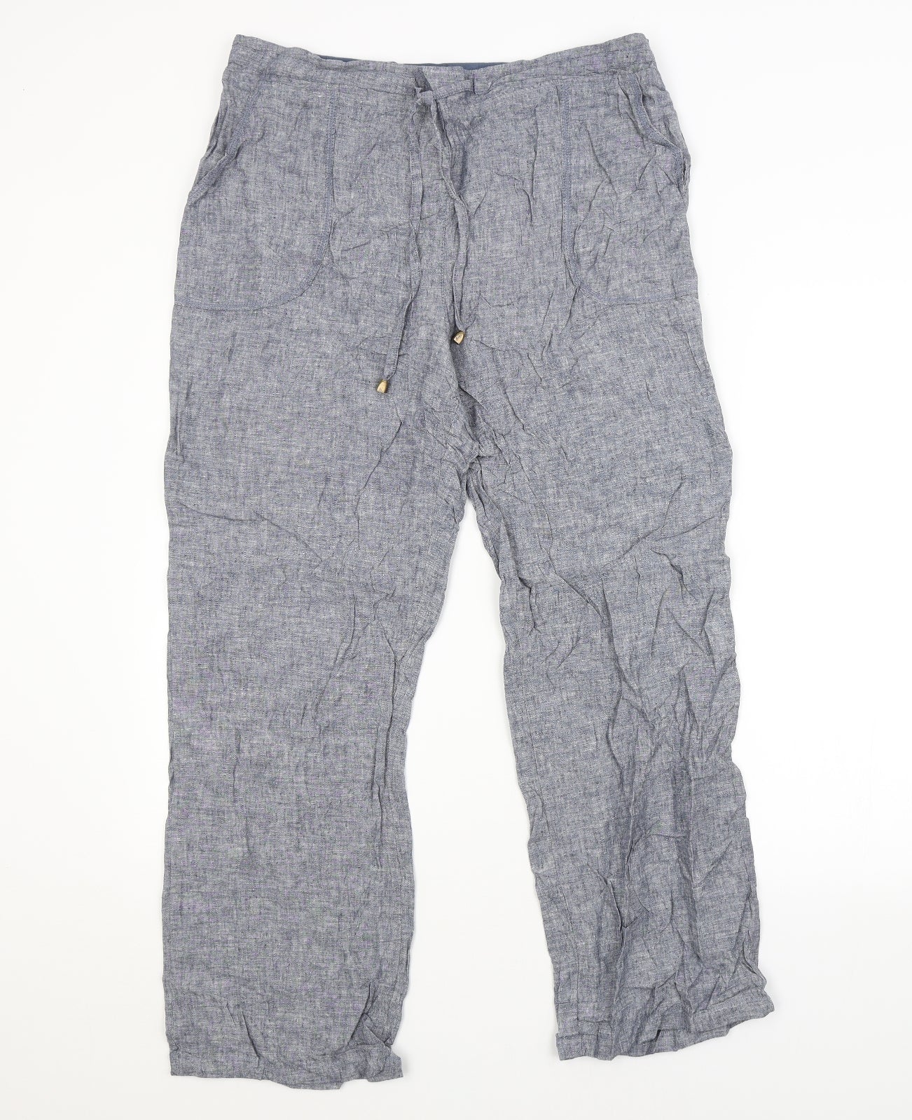 Bonmarché Womens Blue   Trousers  Size 16 L26 in