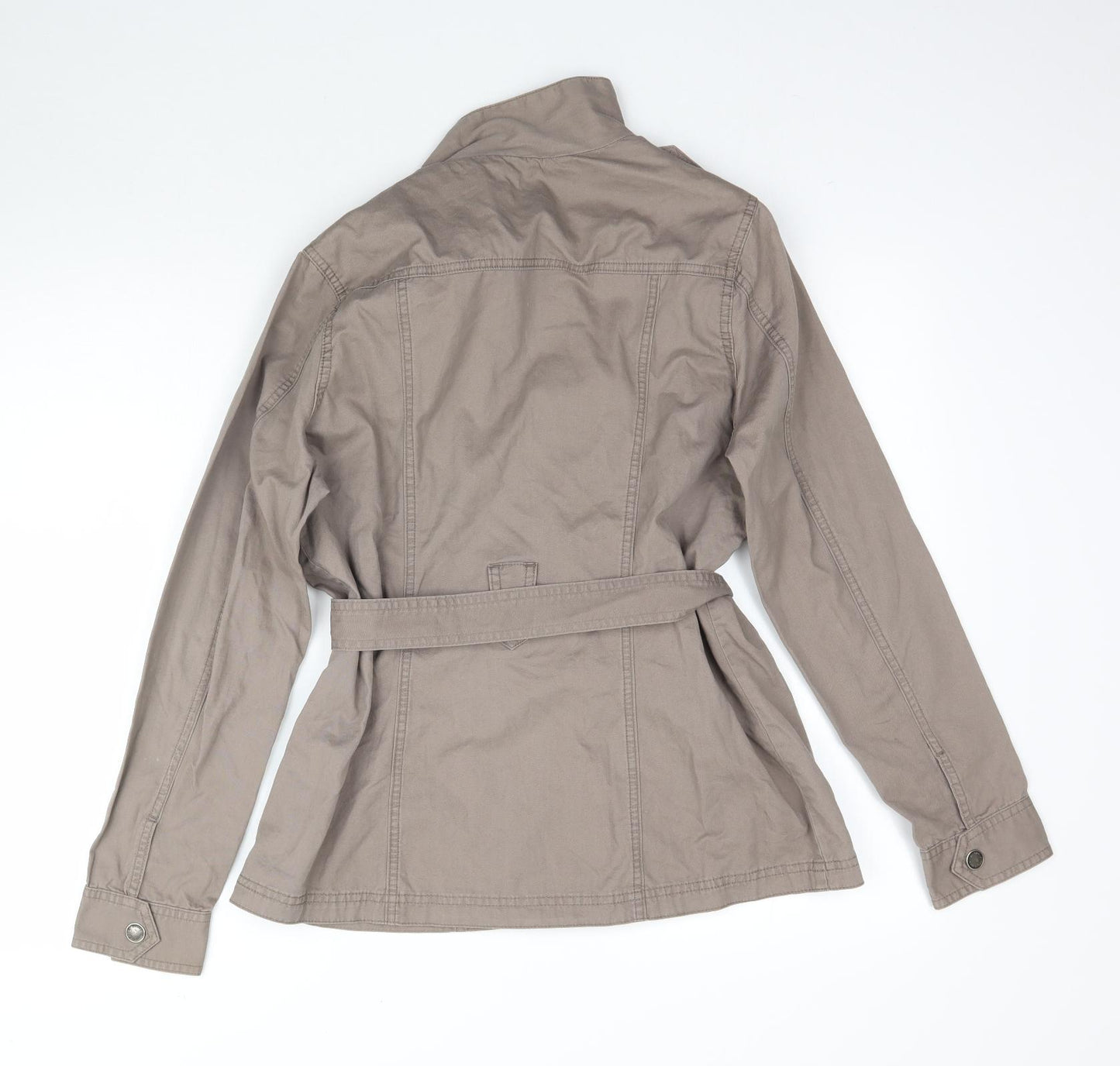 Debenhams Womens Brown   Jacket Coat Size 12  - Taupe colour