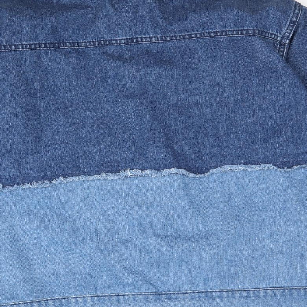 Nasty Gal Womens Blue   Jacket  Size 8  - Two tone Oversized