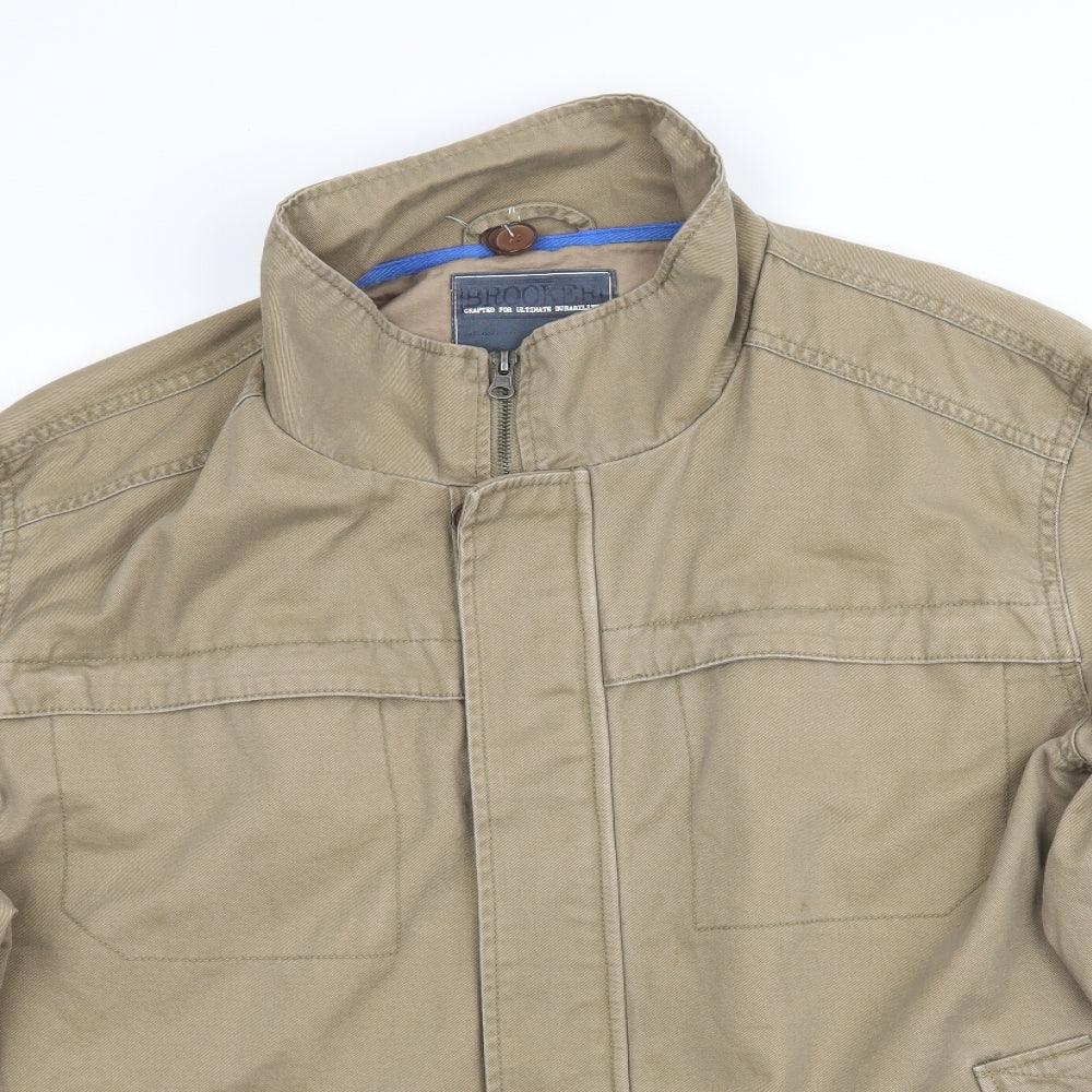 Brooker Mens Beige   Jacket Coat Size 3XL