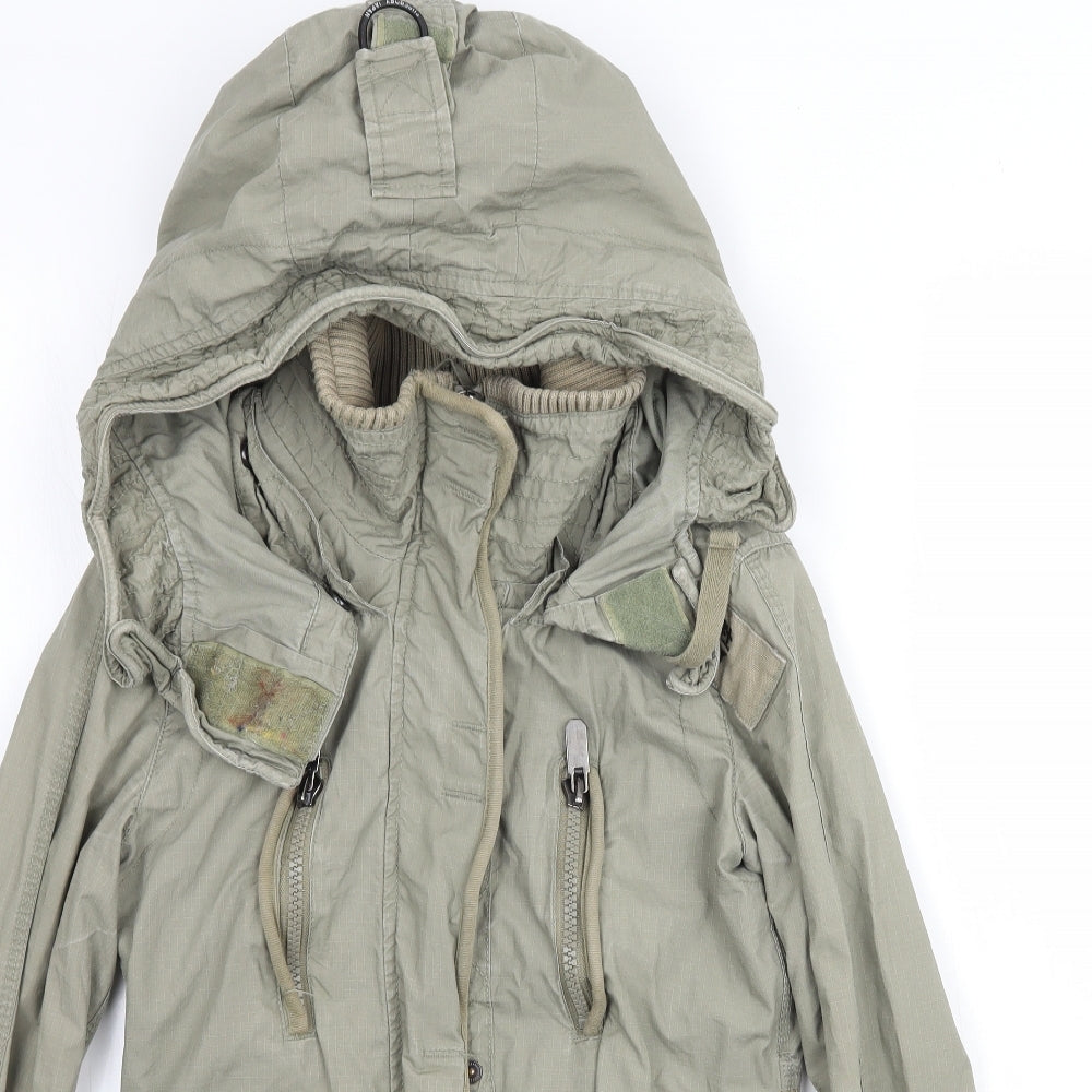 Superdry Womens Green   Overcoat Coat Size S