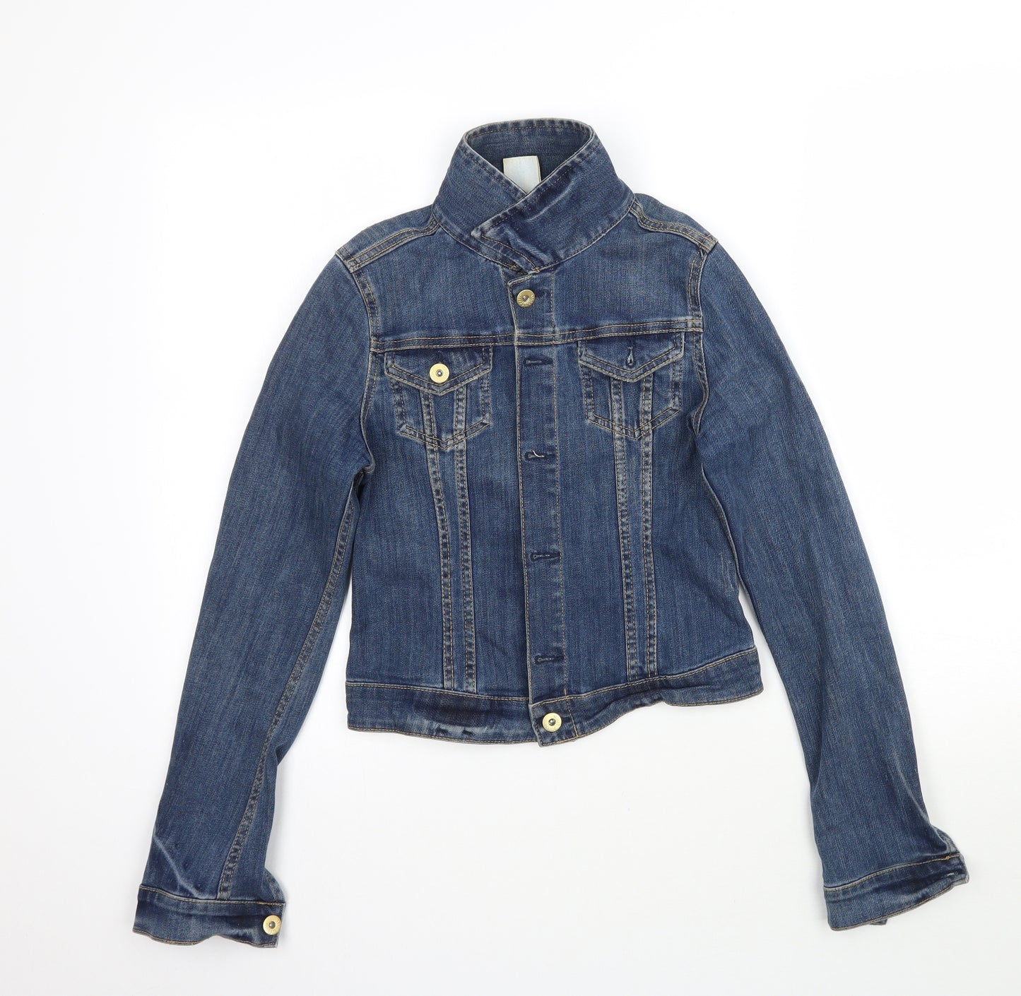 H&M Womens Blue  Denim Jacket  Size 6