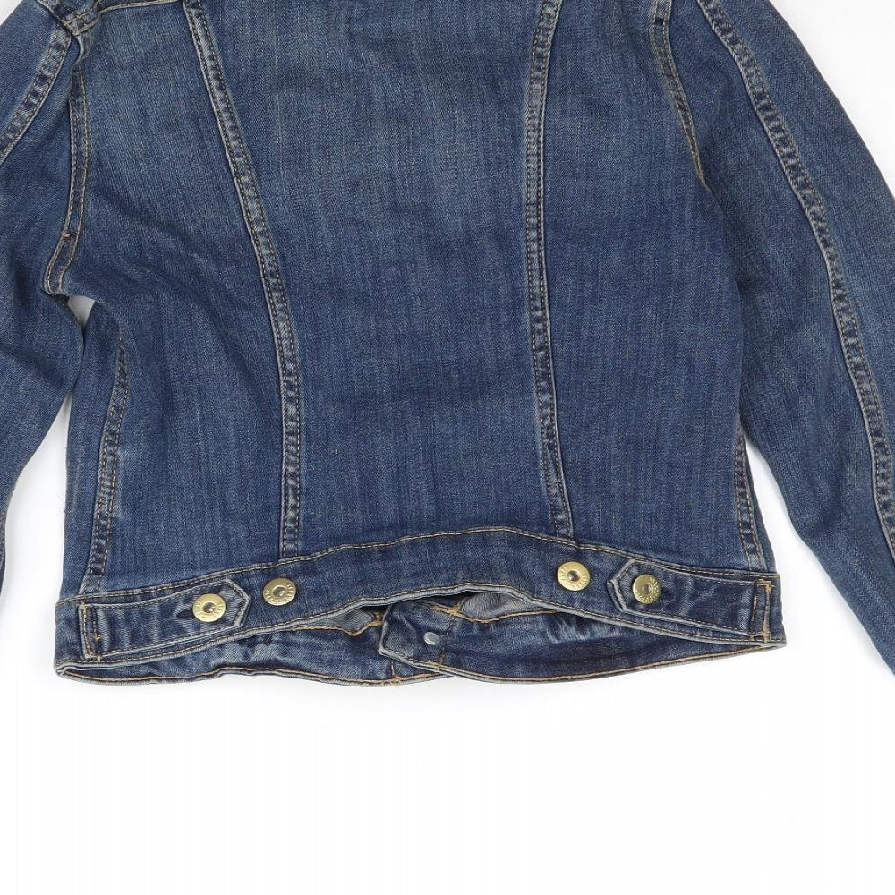 H&M Womens Blue  Denim Jacket  Size 6