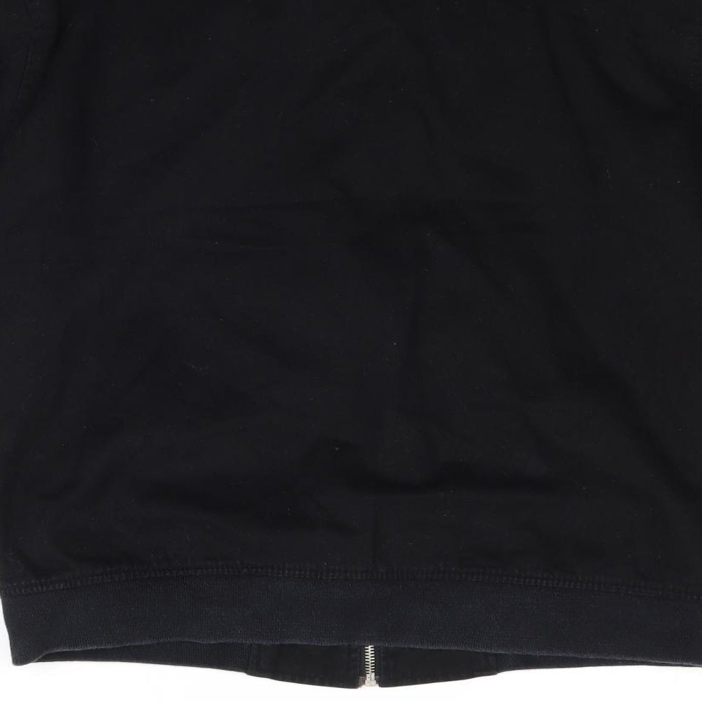 New Look Mens Black  Denim Bomber Jacket Jacket Size L