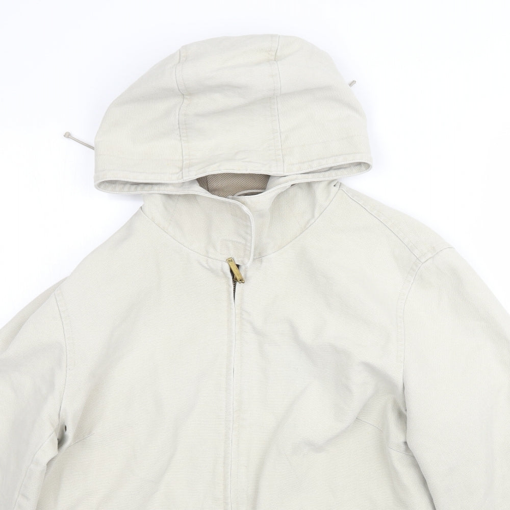 NEXT Womens Ivory  Denim Jacket Coat Size 12