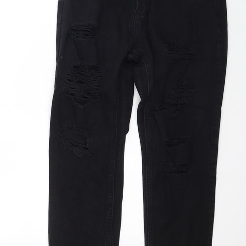 Queen Hearts Womens Black  Denim Skinny Jeans Size M L26 in