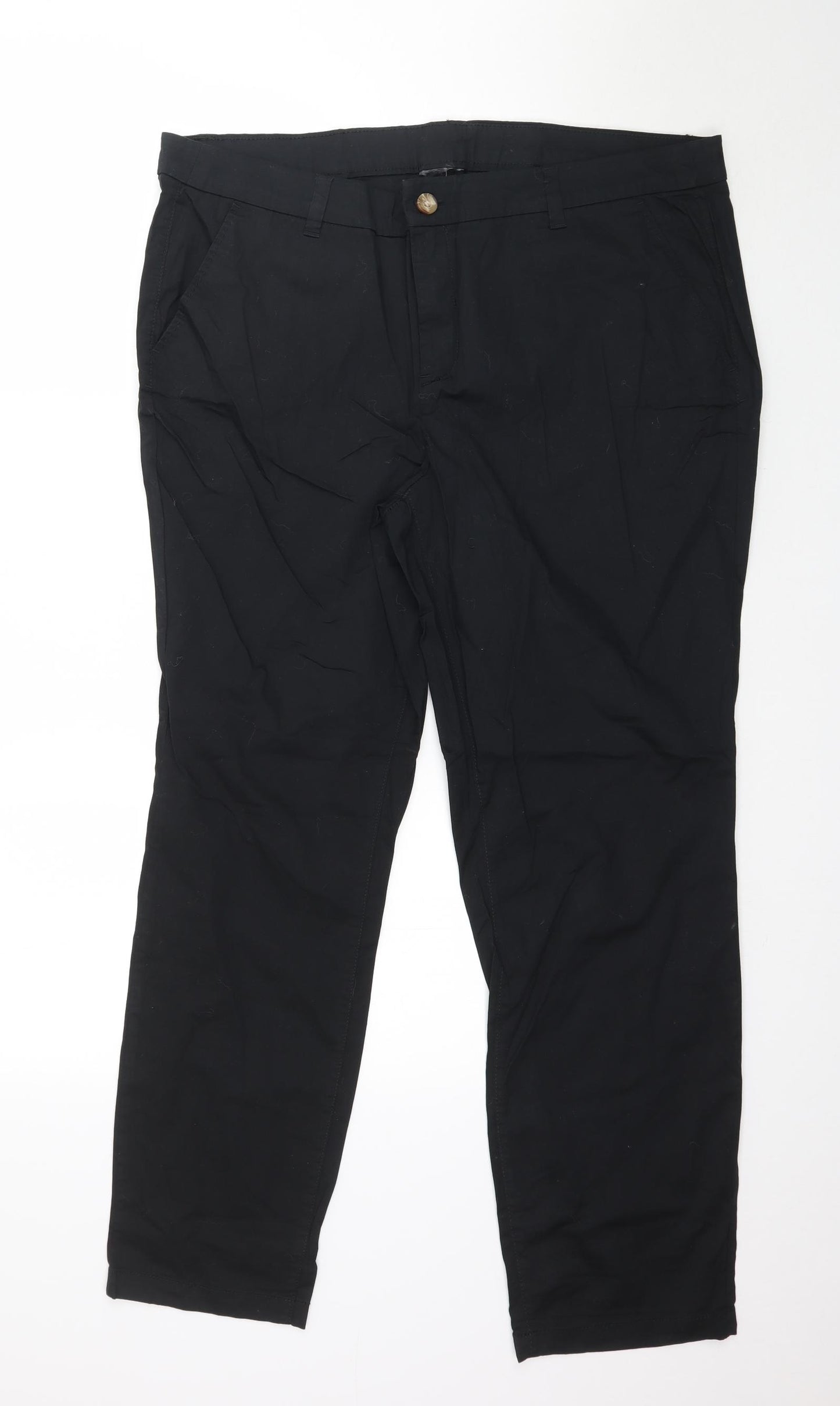 Preworn Womens Black   Trousers  Size 20 L29 in