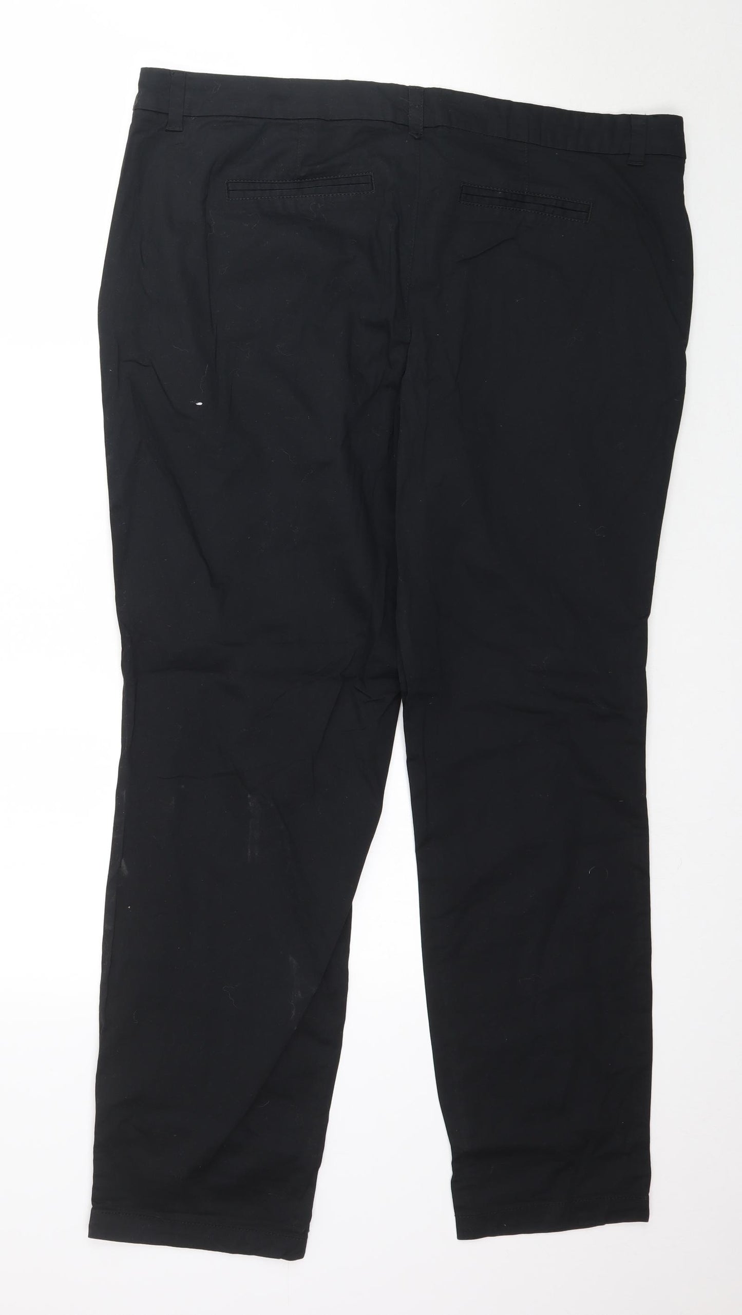 Preworn Womens Black   Trousers  Size 20 L29 in