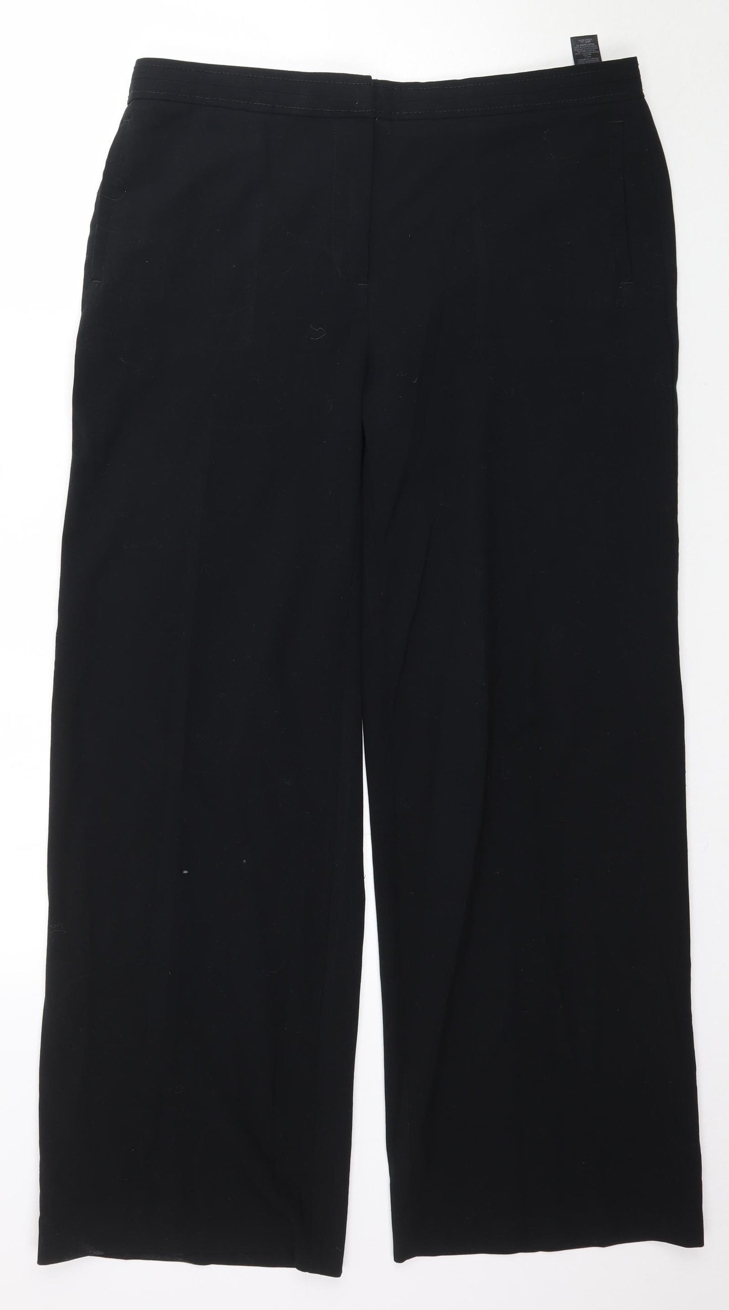 Marks and Spencer Womens Black   Trousers  Size 16 L30 in - Work Office