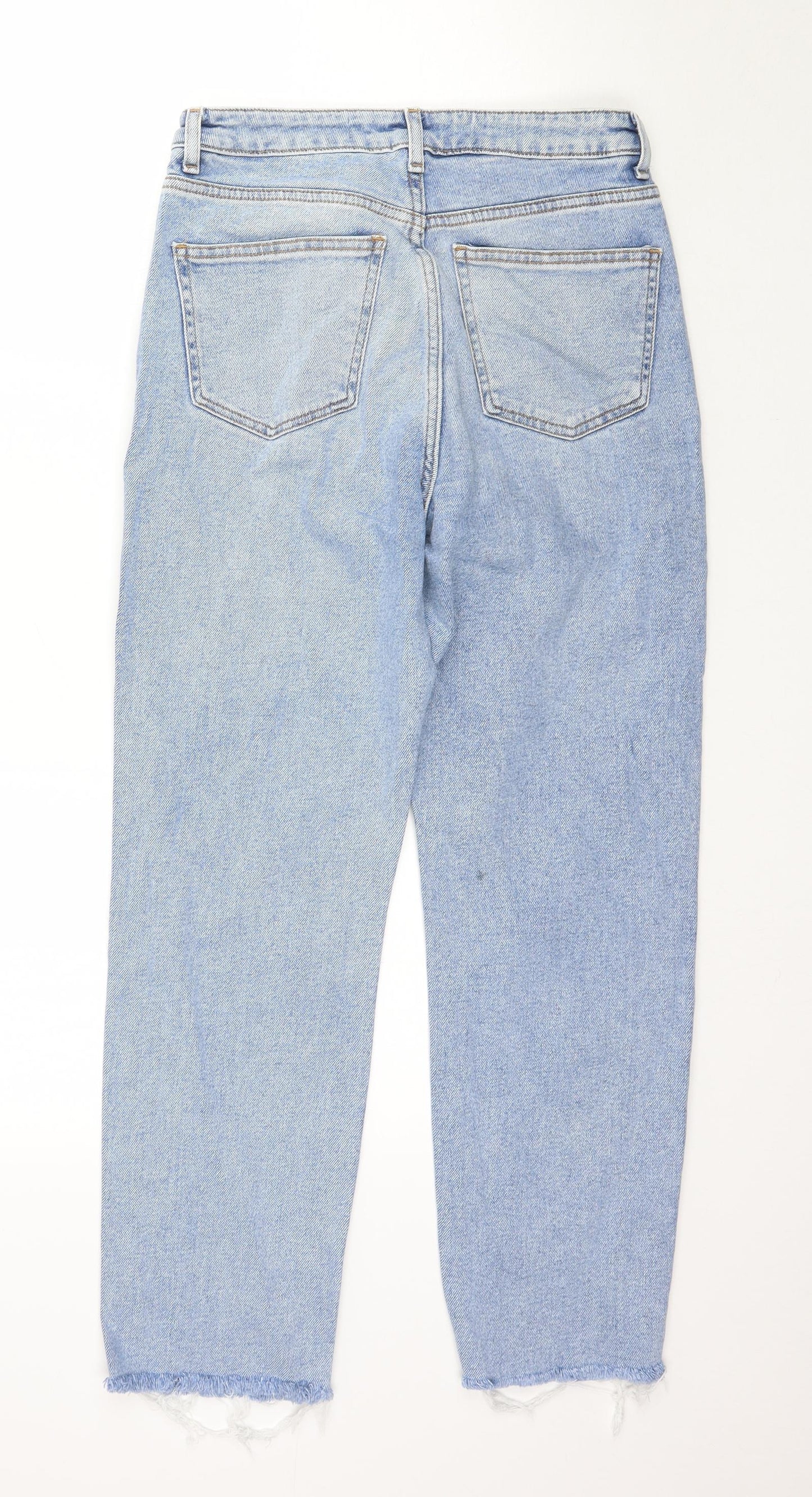 Denim Co. Womens Blue  Denim Cropped Jeans Size 10 L25 in