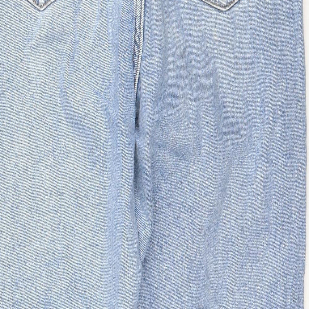Denim Co. Womens Blue  Denim Cropped Jeans Size 10 L25 in