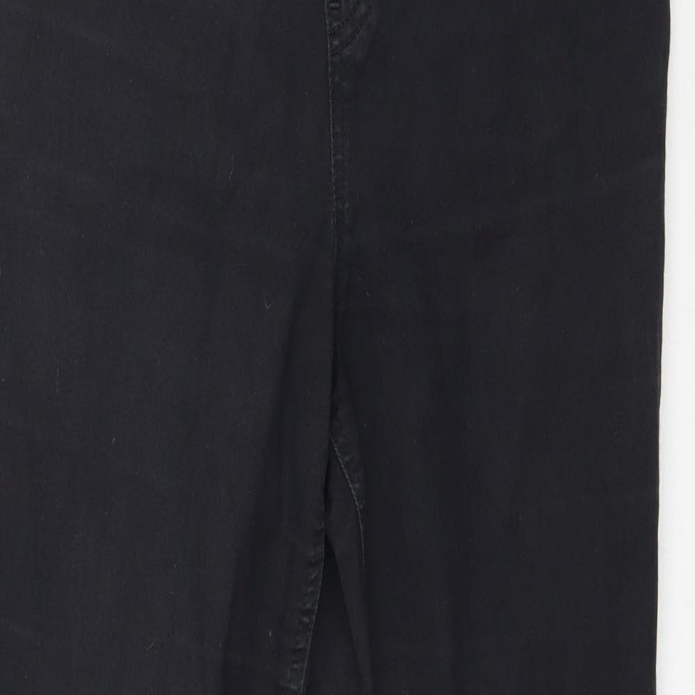 F&F Womens Black  Denim Jegging Jeans Size 12 L28 in