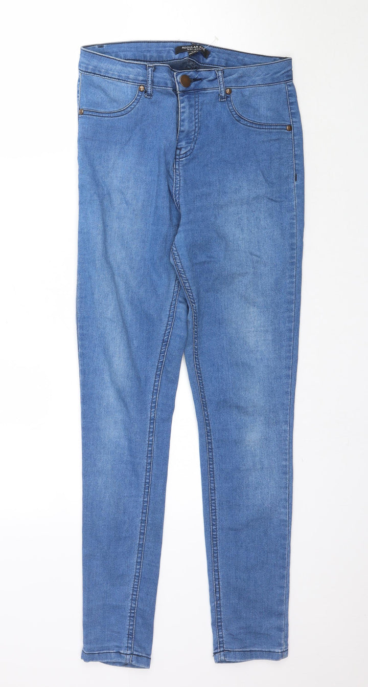 Select Womens Blue Denim Skinny Jeans Size 12 L30 in