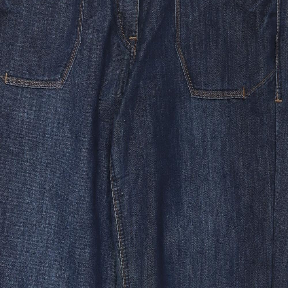 NEXT Womens Blue  Denim Boyfriend Jeans Size 16 L34 in