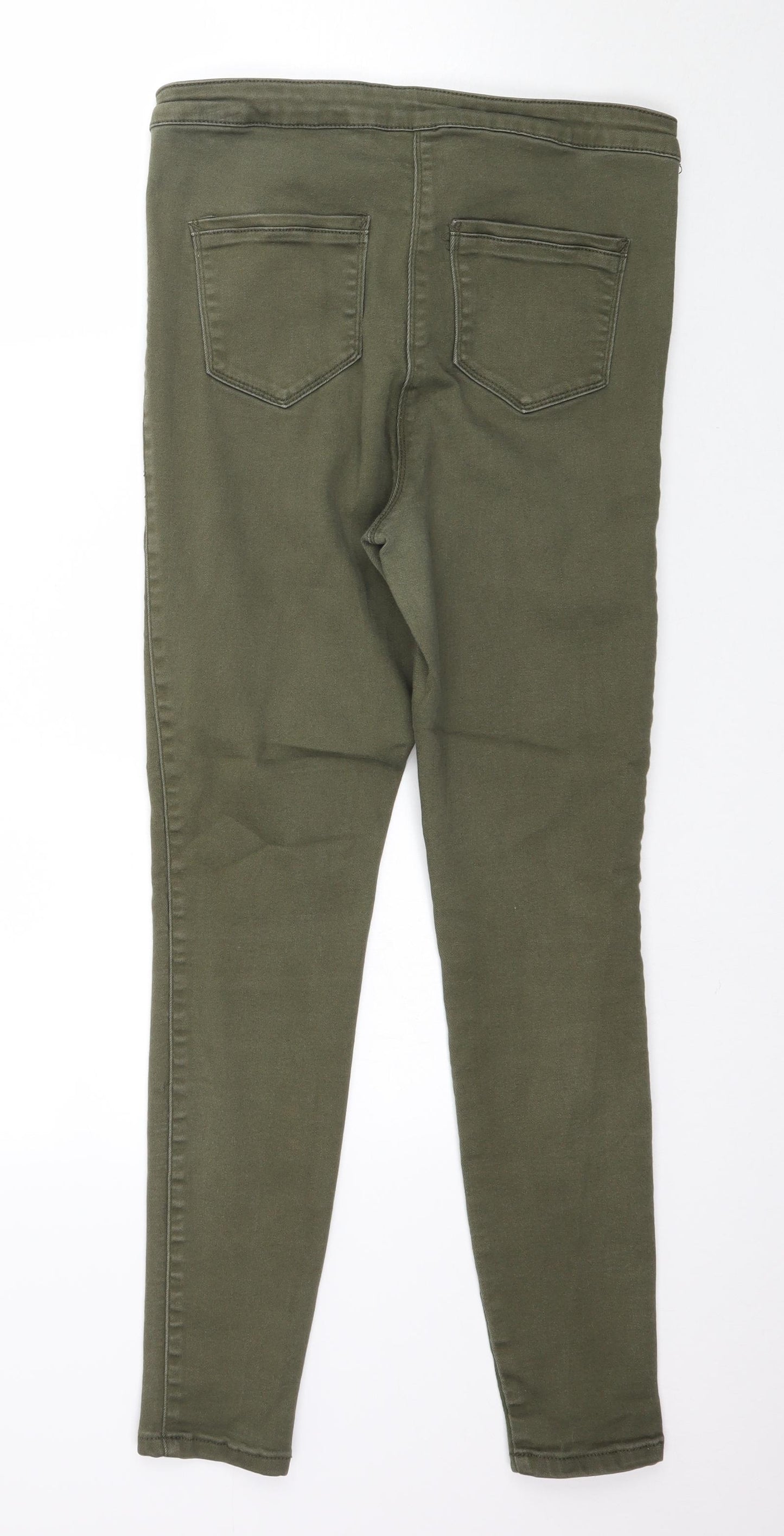 Matalan Womens Green  Denim Skinny Jeans Size 16 L29 in