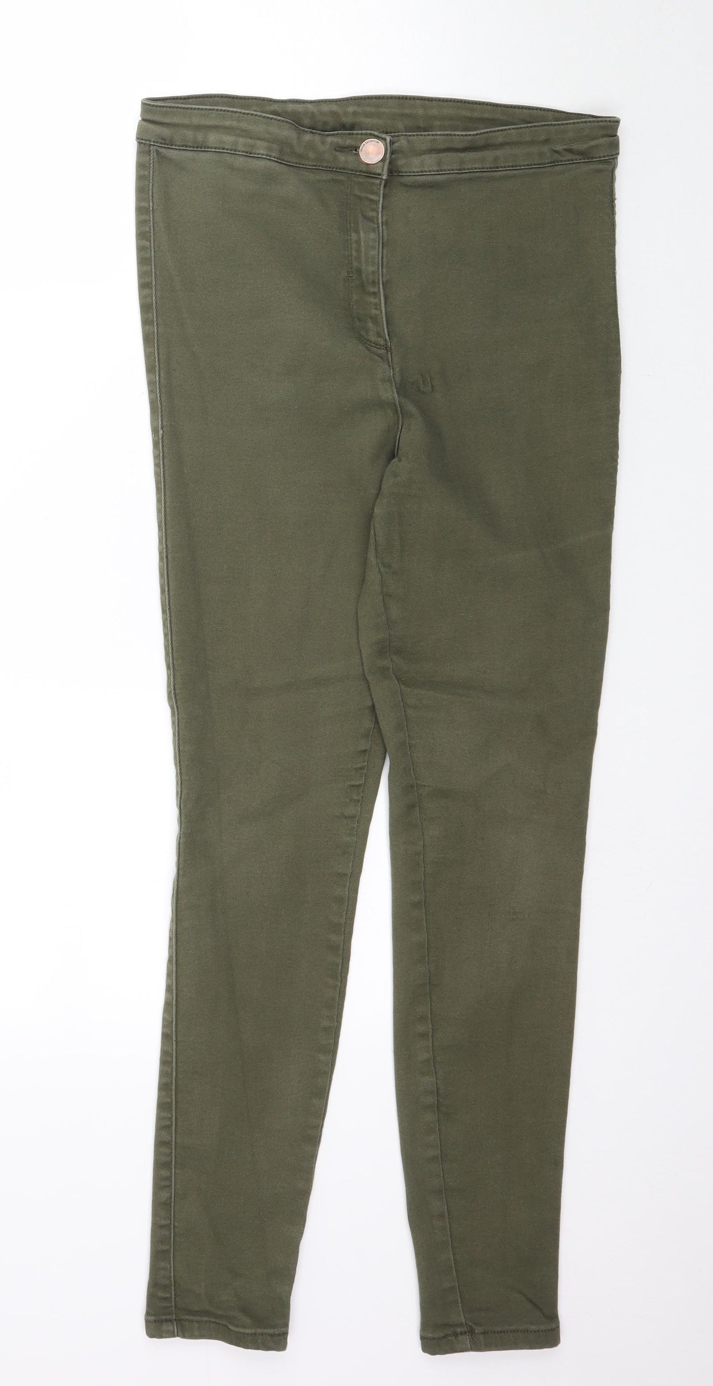 Matalan Womens Green  Denim Skinny Jeans Size 16 L29 in