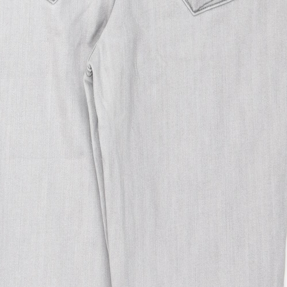 Frankie Womens Grey  Denim Skinny Jeans Size 14 L29 in